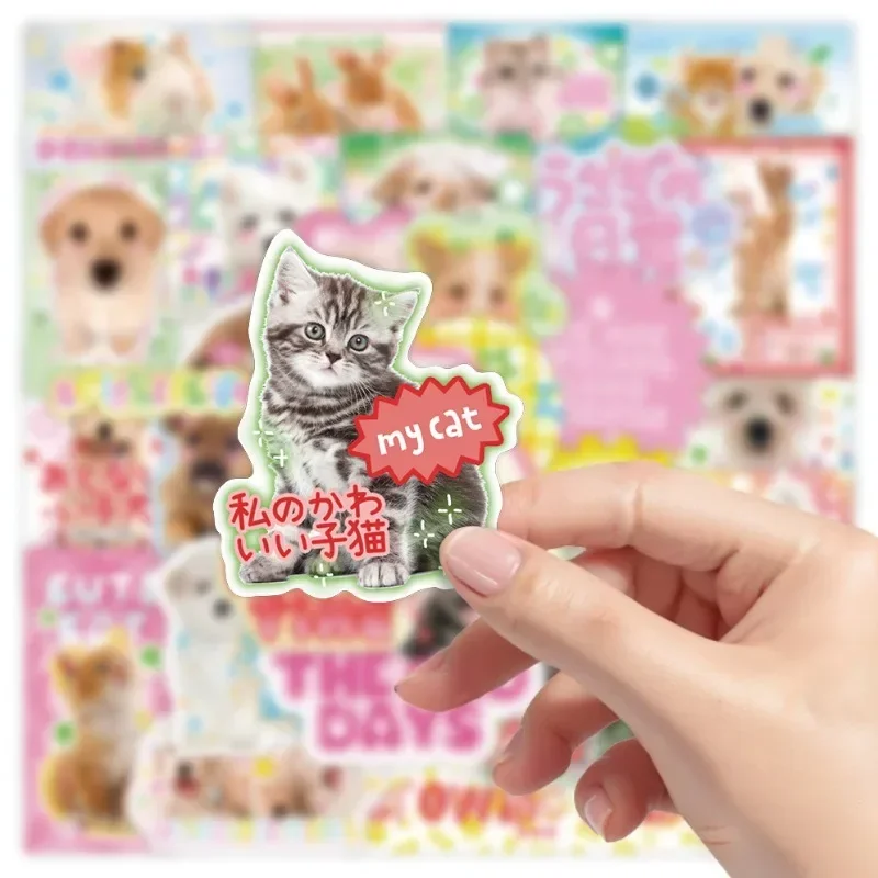 40 pz/set Retro Kawaii Cartoon Scrapbook Journaling Sticker FAI DA TE Decor Cassa Del Telefono Da Parete Del Computer Portatile Guitat Adesivo Studente Regalo Per Bambini - immagine 3