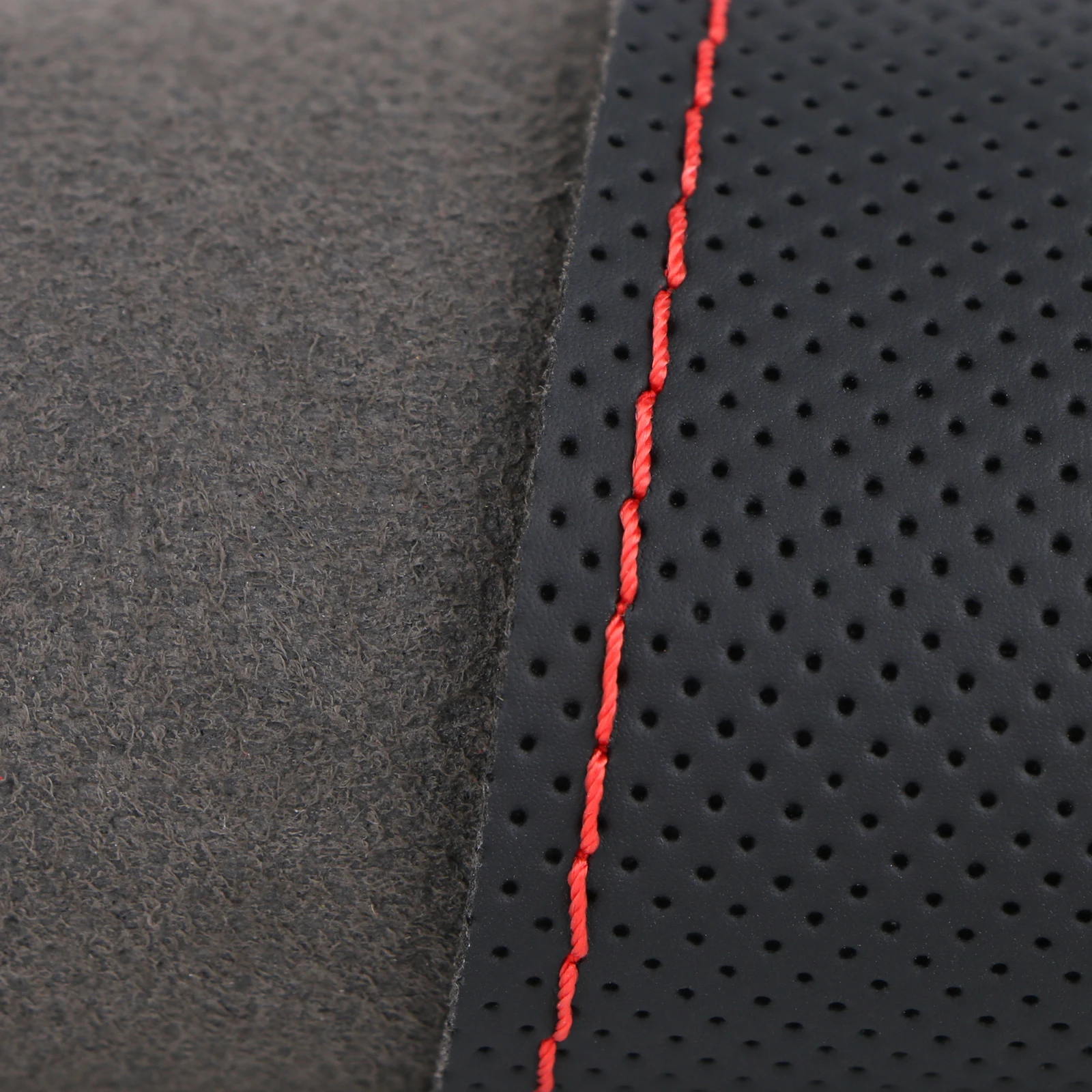 37-39cm Car steering wheel cover Perforated Microfiber Leather Breathable And Non-Slip Steering Wheel Protector