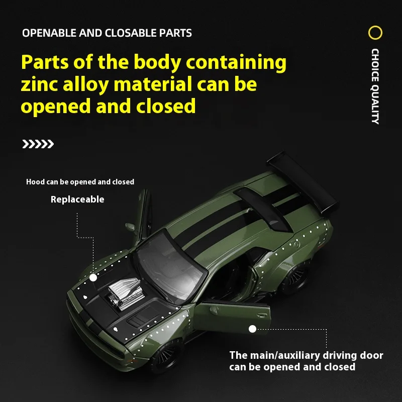 1:36 Dodge Challenger SRT Jailbreak Assembled Version Alloy Car