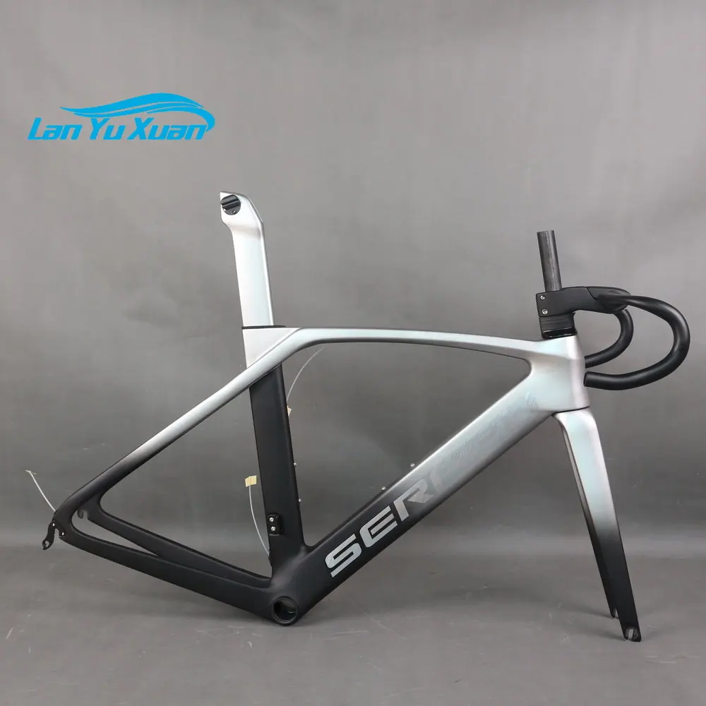 SERAPH EPS technology Cycling V brake bike carbon frame Bicycle Frameset road bicycle parts 700*32C T1000 road frame TT-X35