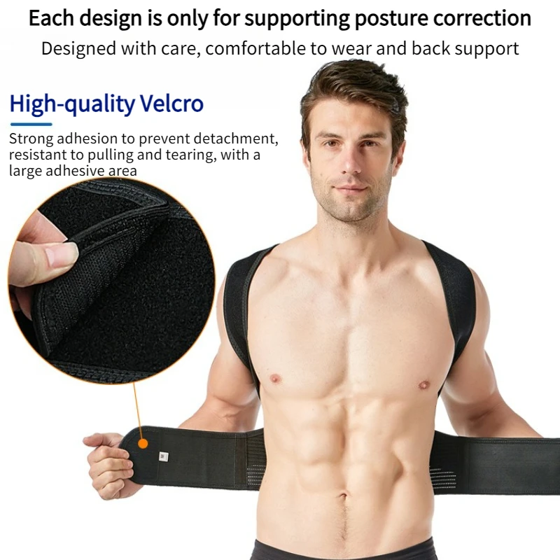 New Upper Back Posture Corrector Posture Clavicle Support Corrector Back Straight Shoulders Brace Strap Correctpor