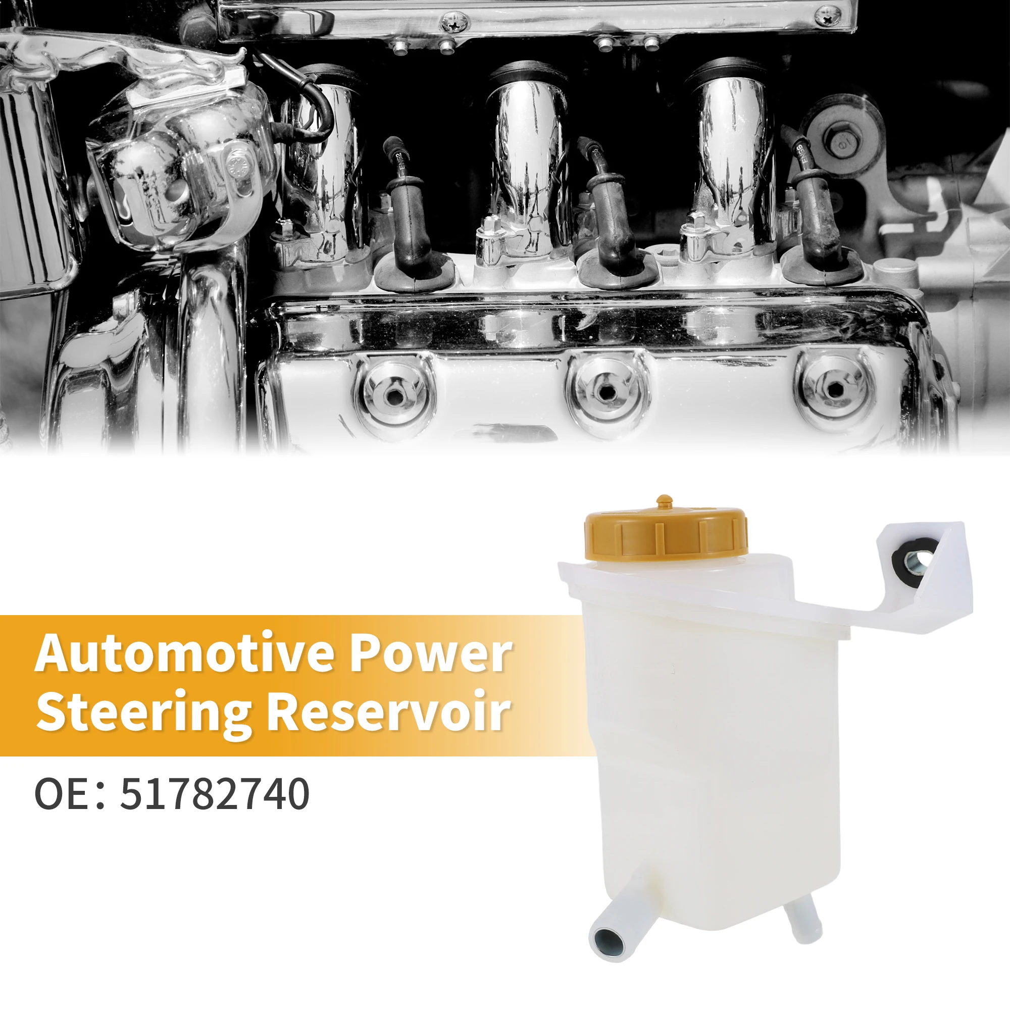 UXCELL Automotive Power Steering Reservoir No.51782740 for Ford Fusion 2004 2005 2006 2007 2008 2009 2010 2011 2012