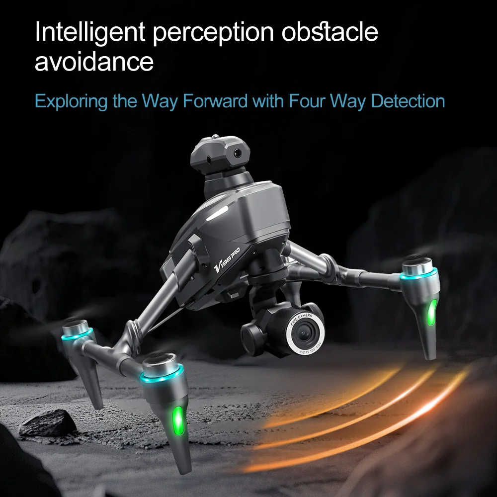 New V196 Drone Aerial Photography 360&deg; Obstacle Avoidance Quadcopter Outdoors Remote Control Toy Plane Brushless Alloy Drone drone quadcopter