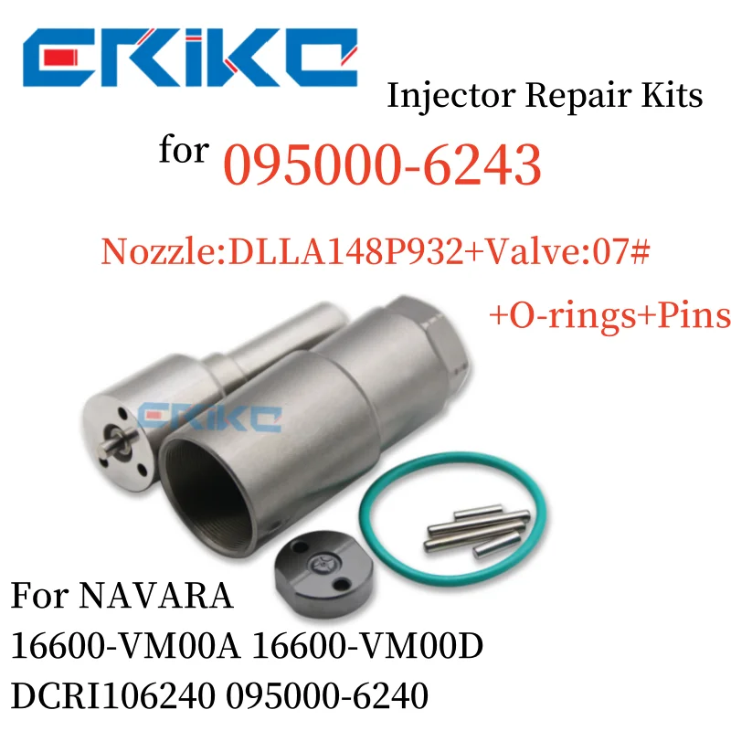 Per Kit Di Riparazione Iniettori 095000-6243 Dlla148P932 (093400-9320) Valvola 07 # Per Navara Muslimatexb