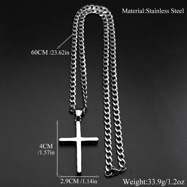 3D Cross Pendant Necklace 6