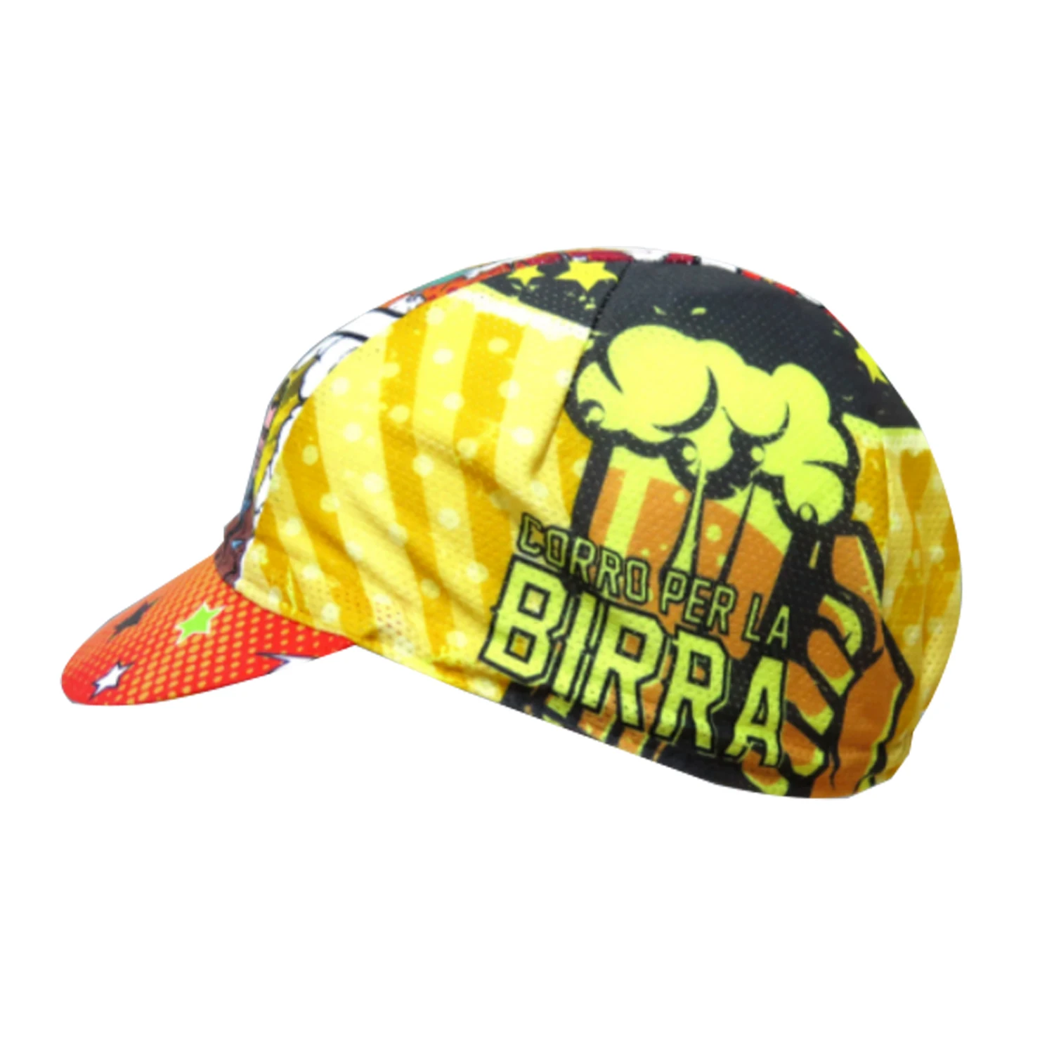 BIRRA Cycling Cap Designed for Ride Headwear Beer Bike Hat One Size Fits Most