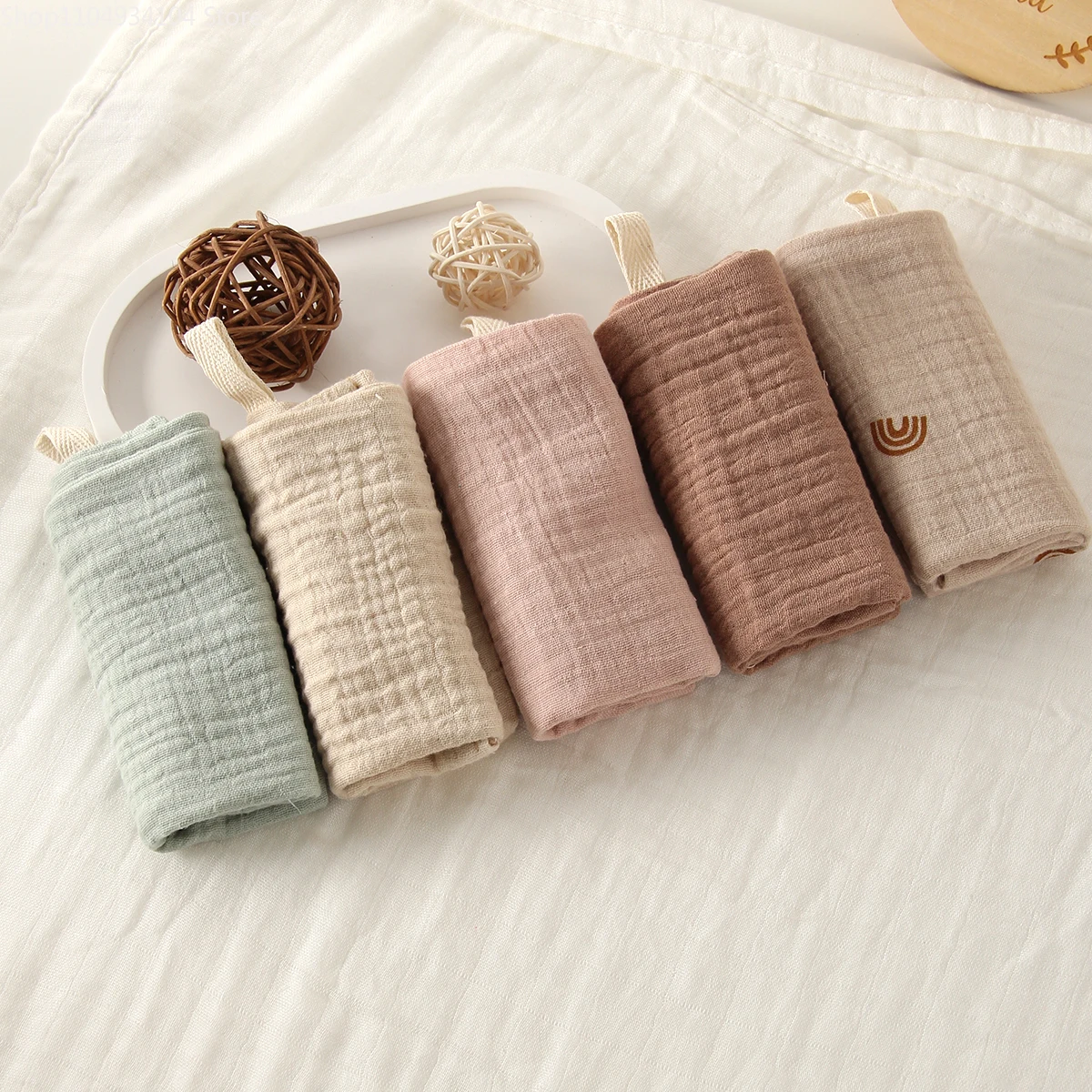 Baby Cotton Washcloth Set 2