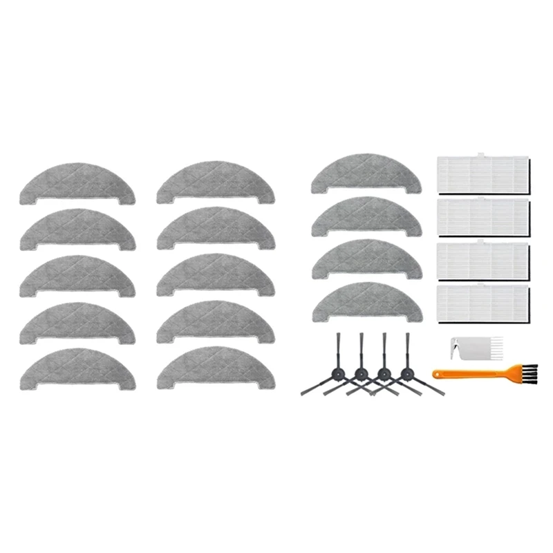 

Швабры с 14 боковыми щетками, швабры, тряпки, НЕРА-фильтр для робота-пылесоса XIAOMI VIOMI S9