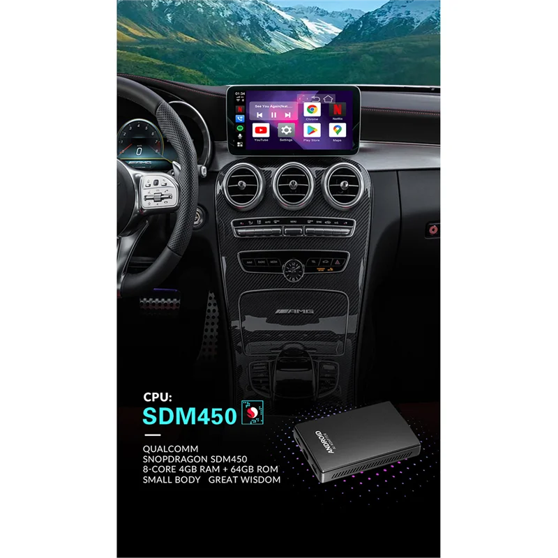 

Для-Audi Mazda Toyota беспроводной Apple CarPlay Ai Box 4G + WIFI/4 + 64G 10,0 Android Ai адаптер Коробка Автомобильный мультимедийный плеер GPS