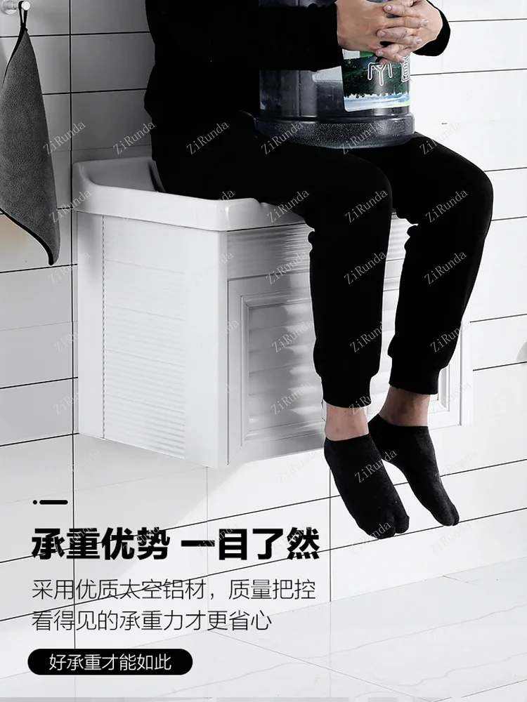 S~Red Bathroom Washbasin Home Bathroom Small Apartment Wash Basin Cabinet Combination Washstand