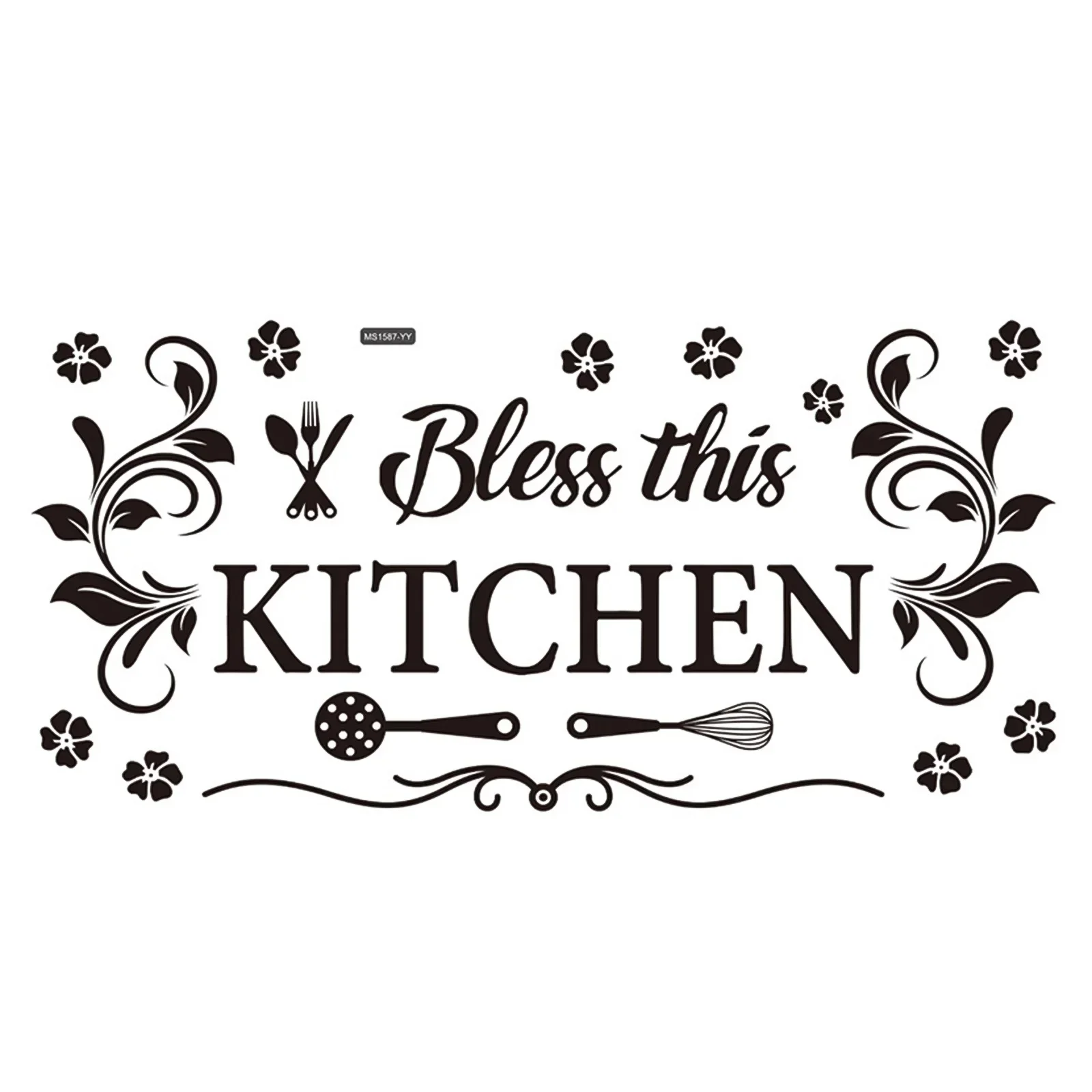 Adhesive Wallpapers Kitchen Supplies Pattern Wall Sticker For Kitchen Restaurant Background Decoration Mural Art Home Decor