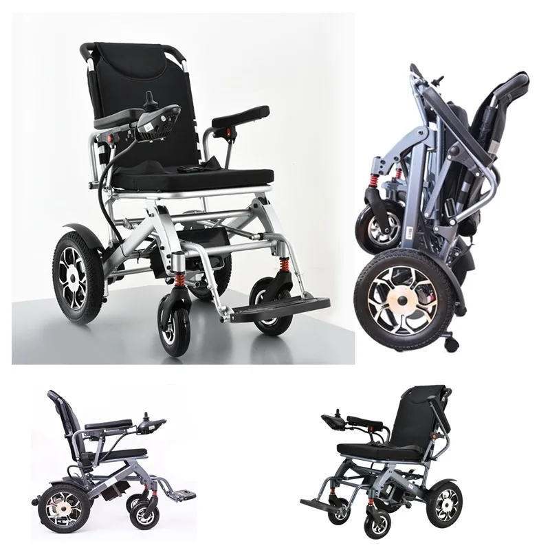 Foldable electric wheelchair
