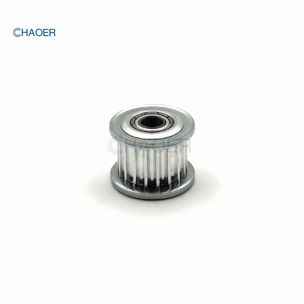 HTD3M 16 톱니 텐셔너 풀리 보어, 베어링 아이들러 동기 휠 포함, 3mm, 4mm, 5mm, 6mm, 7mm, 8mm, 9mm, 3M 16 톱니 조절 가이드 풀리, 16 T
