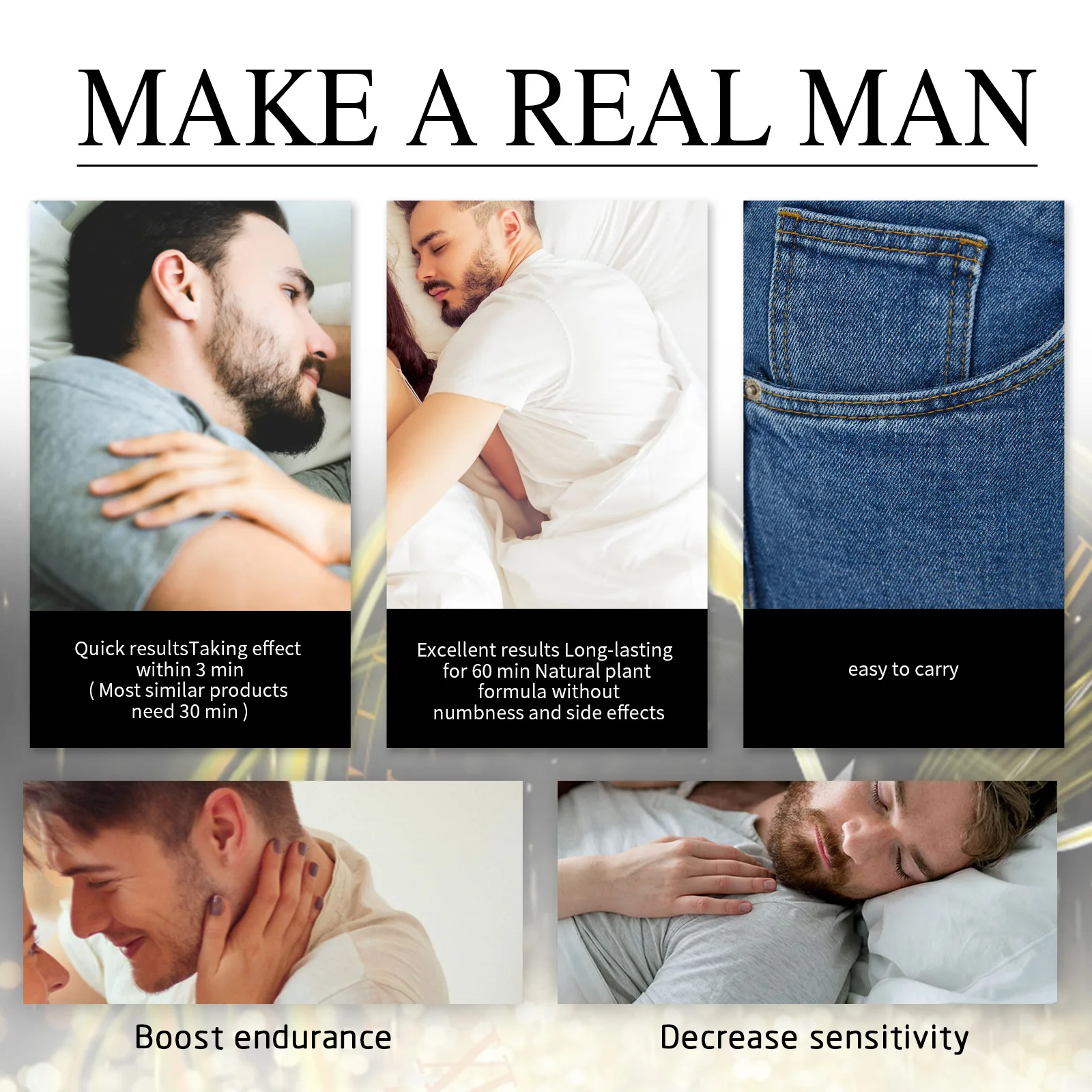 Effective Delay Spray Products Extract Growth Extension Sex Delay Spray for Ejaculation Improve Hardness 30ml