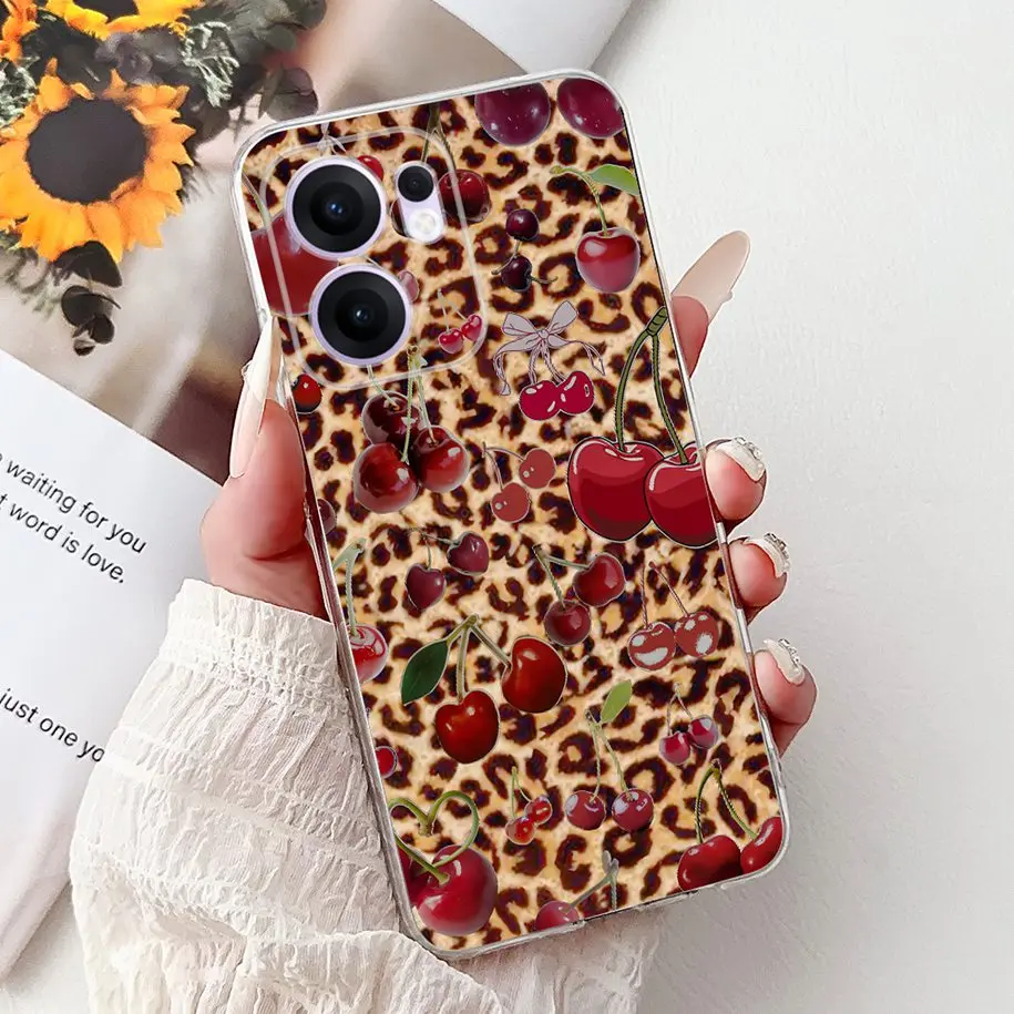 Clear TPU Silicone Soft Phone Case with Floral Design
