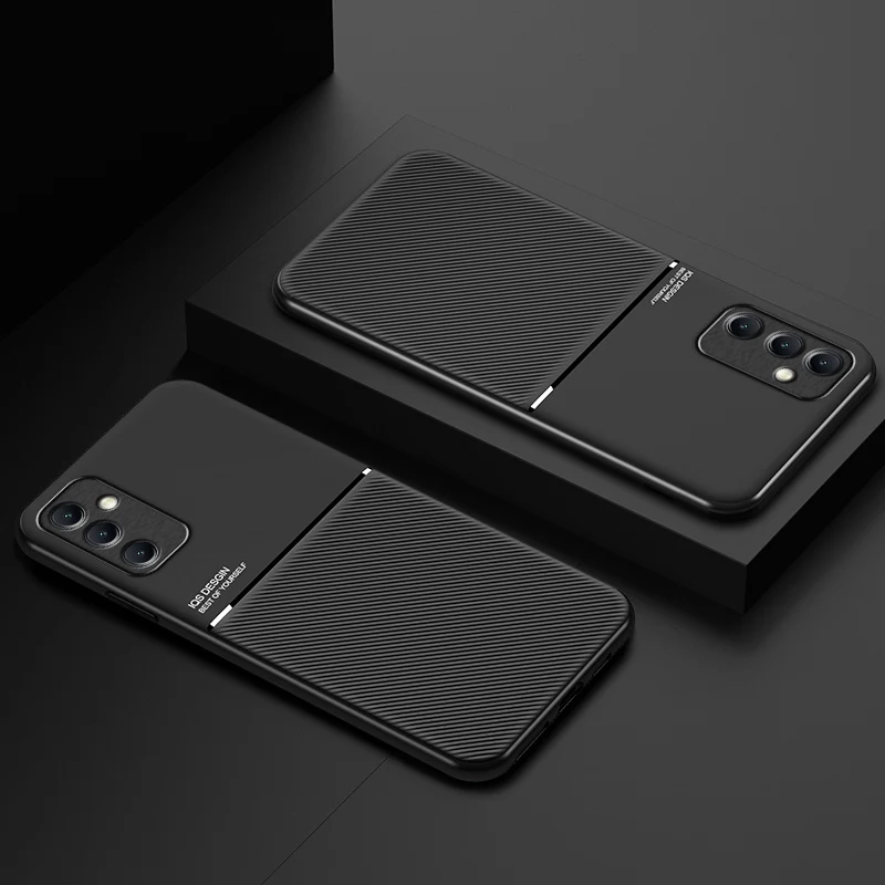 Sleek Magnetic Leather Phone Case with TPU Protection