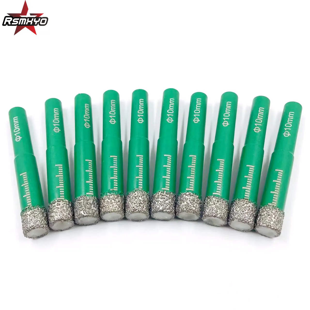 5PCS-10PCS FreeShipping10mmDiamond Coated Drill Bit for Tile Marble Glass Ceramic Hole Saw Drill Diamond Core Bit Meal Drilling 10pcs drilling holesaw cutting kit 8 50mm diamond coated hole saw durable cutter drill bit set for tile ceramic marble glass