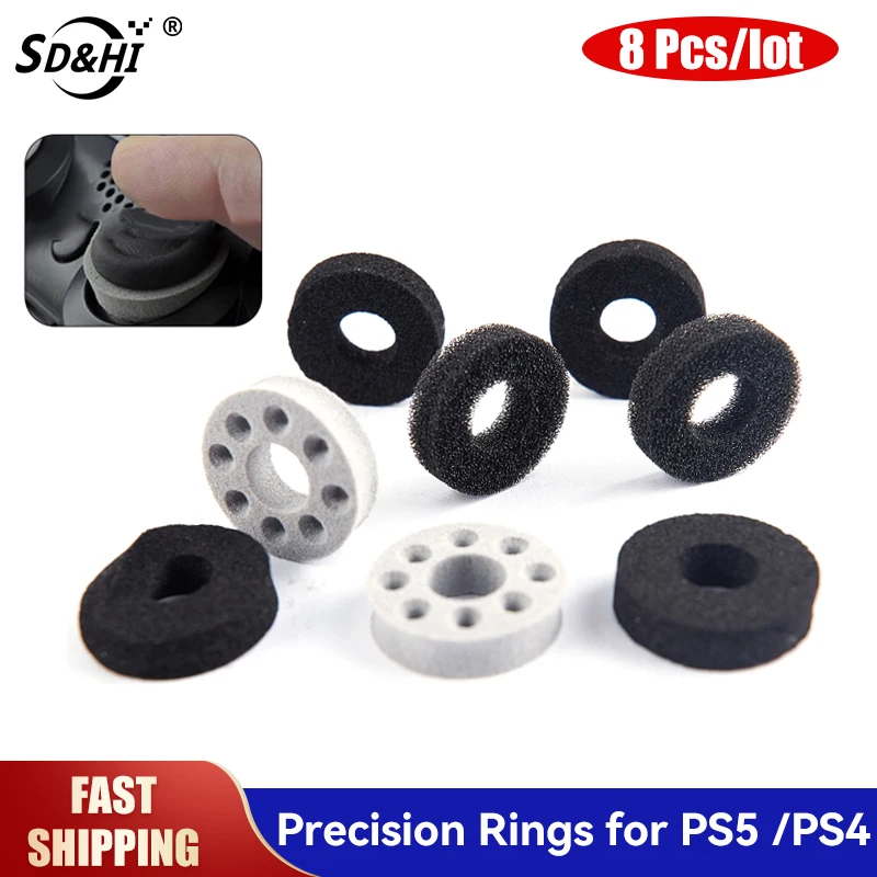 8 Pz/Set Anelli Di Precisione Ps5 Aim Assist Motion Control Per Playstation 5 (Ps4) Per Xbox Series X Switch Pro