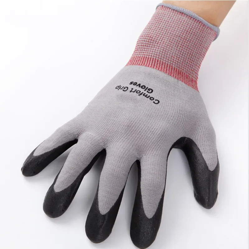 3M Work Gloves Comfort Grip wear-resistant Slip-resistant Gloves Anti-labor Safety Gloves Nitrile Rubber Gloves Comfortable