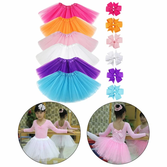 Falda tutú esponjosa de Color liso para bebé, falda de Ballet para niña,  vestido de baile de fiesta de tul de princesa para niña - AliExpress