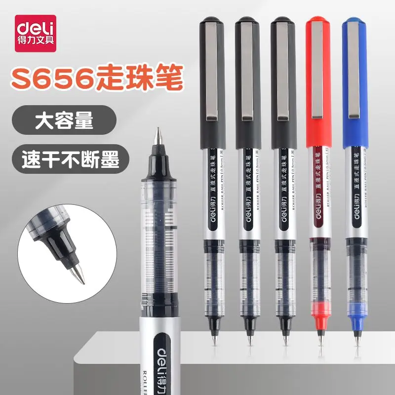 Lot De 6 Stylos à Encre Gel Rétractables 0,5 Mm - Séchage Rapide, Couleurs Assorties - Pour école, Bureau