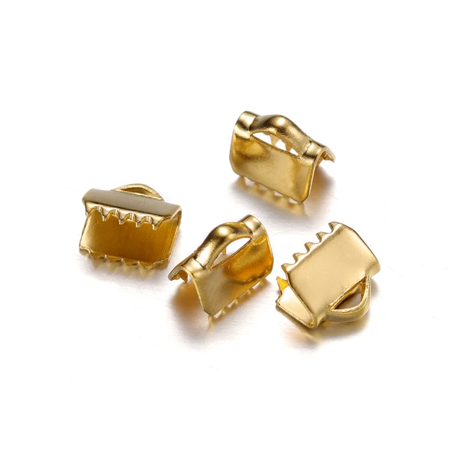 Connettori Per Monili In Acciaio Inox - 20-30 Pezzi Crimp End Bead Per Collane E Braccialetti Fai Da Te - Oro 6.5mm - Foto 12