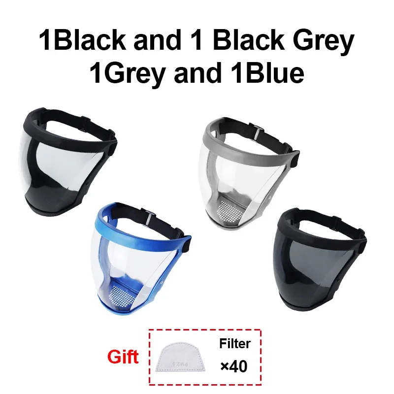 Clear Protective Face Shield - Transparent Mask