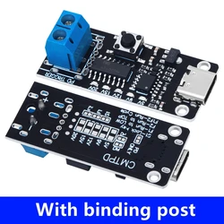 100W USB - C Fast Charge Trigger Module with PD/QC Compatibility - Power Delivery Boost Board (With binding post)
