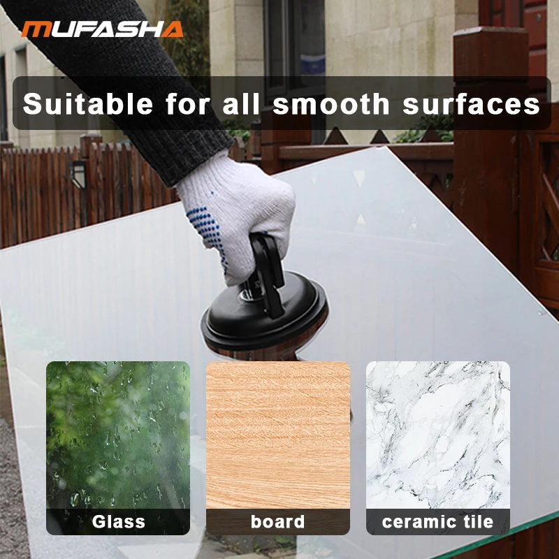 Car Repair Suction Cup MUFASHA 20-75kg Aluminum Alloy Suction Cup Single/Double/Triple Claws Vacuum Lifter Car Repair Tools Glass Tile Sucker