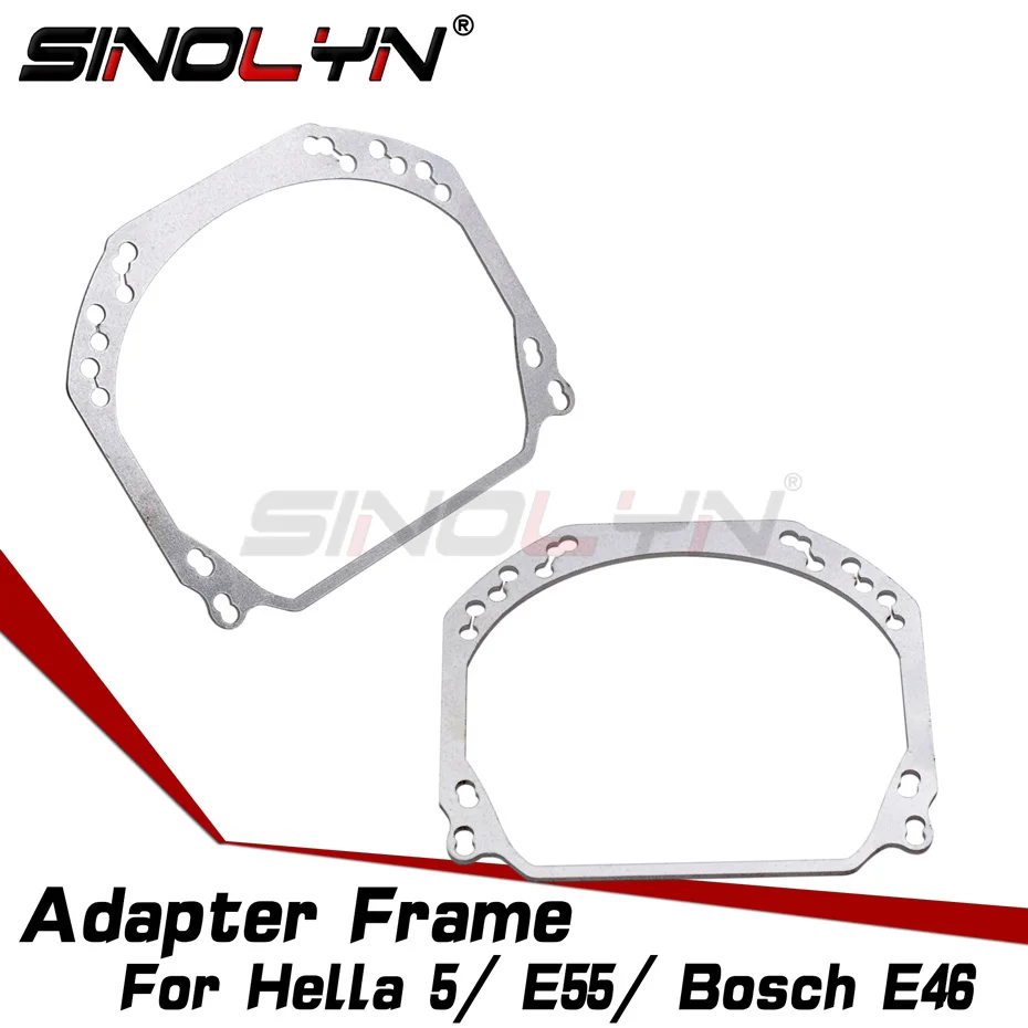 

Headlight Lenses Mounting Frame Adapter For Hella 3R G5/E55/ E46 AL Bi-xenon Projector Lens DIY Car Lights Accessories Retrofit