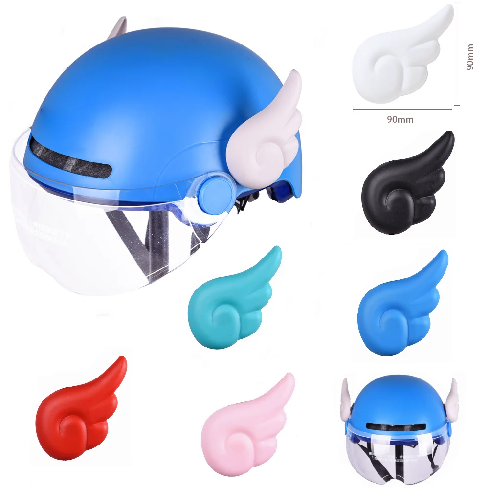 Motorcycle Helmet Angel Wings Creative Cute Decoration Style Motocross