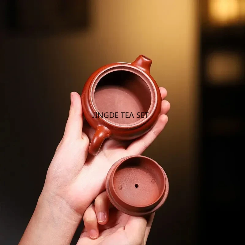 90ml Yixing small capacity purple clay teapot original ore Dahongpao mud handmade teapot