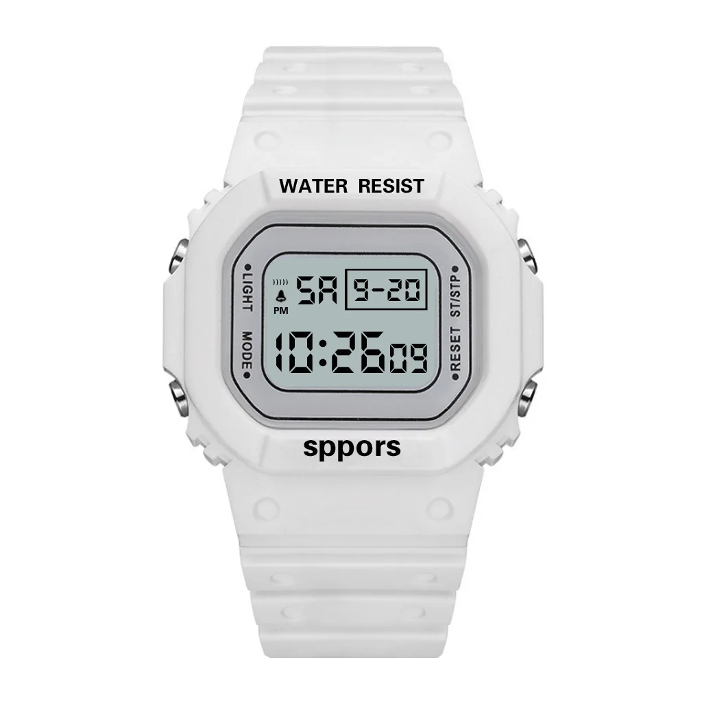 UTHAI CE117 Sports Electronic Watch Unisex Square Watches students Digital Wristwatch Waterproof Clock Bracelet For LED 3