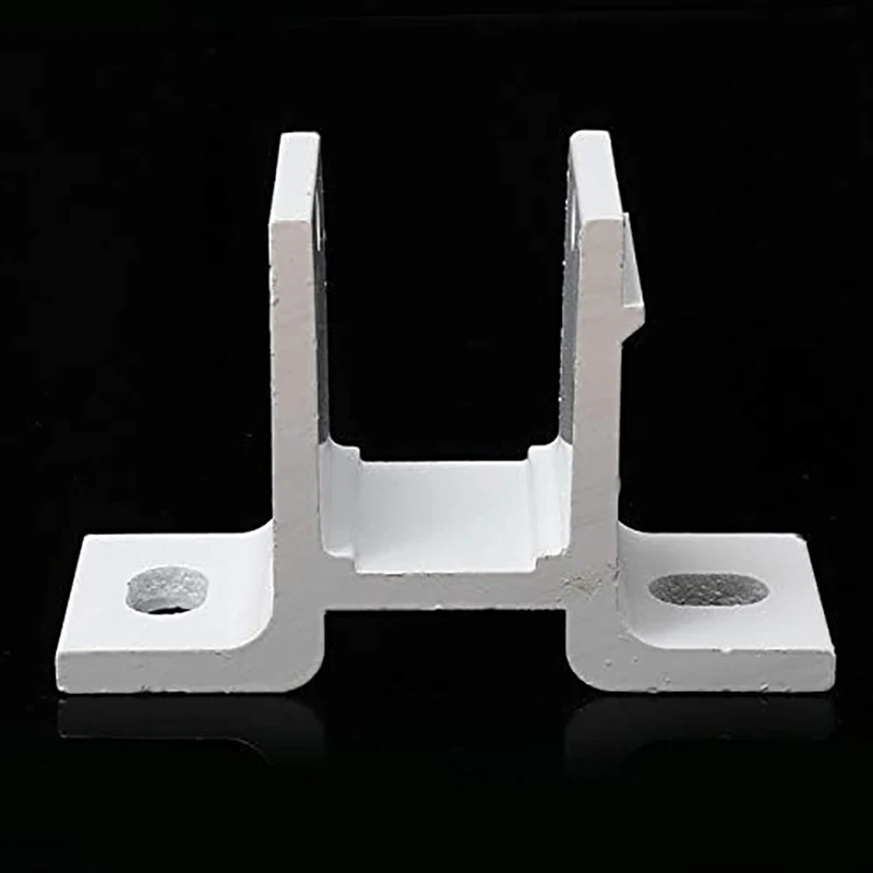 ZAMETTER Staffa retrattile per tenda da sole per tubo quadrato da 40 mm, 2 pezzi, bianco con coperchi