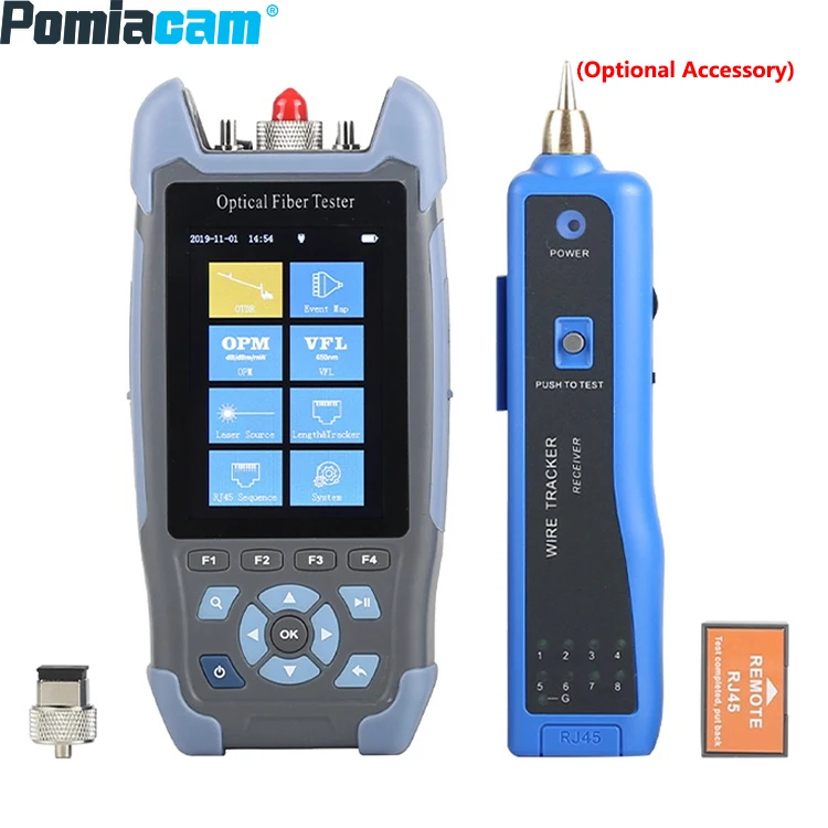 Handheld Smart Professional Multi-functional OTDR Mini Optical Fiber Tester 1310/1550nm 24/22dB 60KM OTDR Optical Function Test kydz smart key programmer android handheld for remote test frequency refresh generate chips recognition smart card generate copy