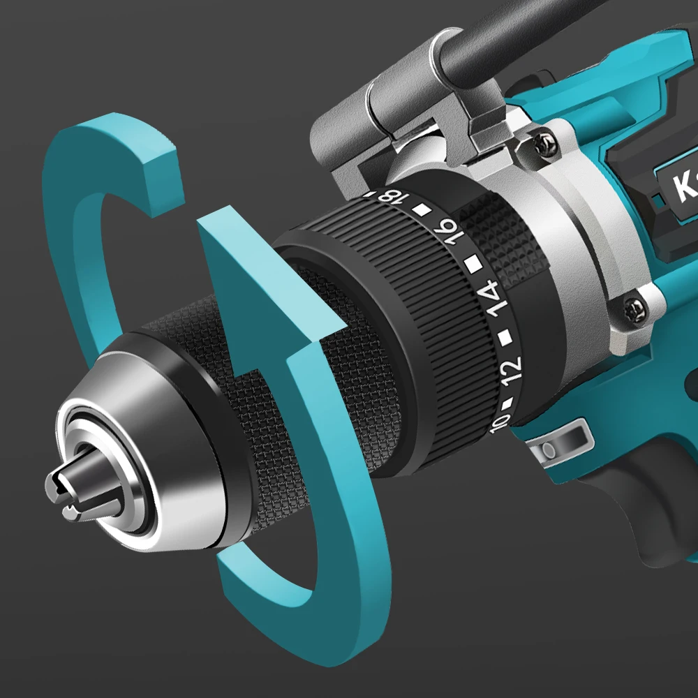 Kamolee 13mm   ũ 650NM 귯ø  Ʈ 帱, 3 in 1   ũ ̹, Makita 18v ͸