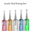 5Pcs Nail Acrylic Dotting Pen Nail Art Diamond Dotting Pen Nail Rhinestones Pick Up Tools Painting Spiraling Stripe Pen Kits 2