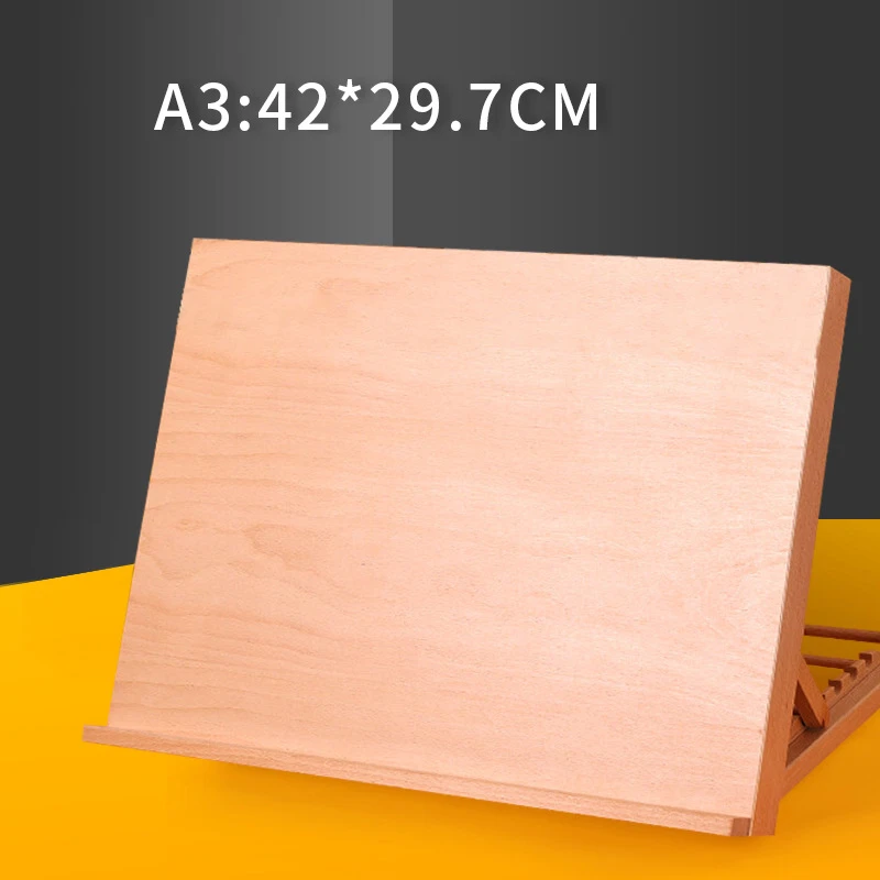 A3 Adjustable Woodiness Desktop Easel for Painting Multifunctional Beginner Sketching Easel Stand Art Supplies for Artist