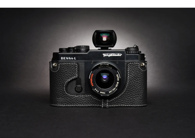Custodia Per Mezza Fotocamera In Vera Pelle Fatta A Mano Con Strato Superiore Per Bessa R4 R3 R2 T Rollei 35Rf