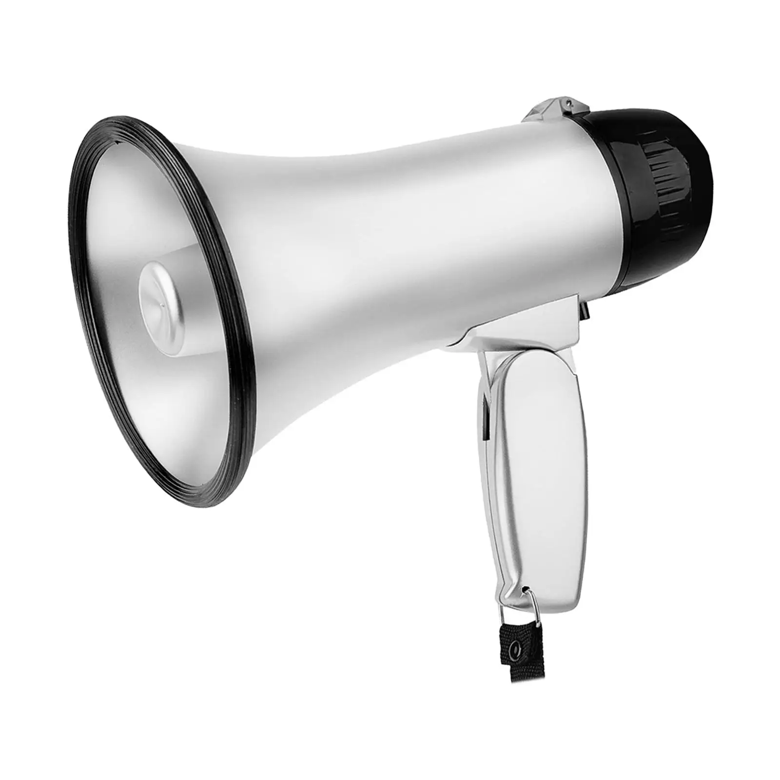 Handheld Bullhorn Megaphone Adjustable Voice Recording Alarm Bullhorn Speaker for Soccer, Basketball, Football,