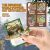 3D dinosaur folding book mini keychain space astronaut puzzle castle decompression creative toy 6