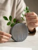 Antique flower ware coarse pottery vase Japanese flower ware ceramic Zen flower insert creative home living room decoration 4