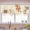 Chinese Style Short Door Curtain Kitchen Partition Noren Izakaya Cuisine Izakaya Sashimi Hanging Pennant Home Decor Drapes 1