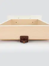  2 Pack Plastic Drawer Slides Track Guide and Glides-Drawer Replacement Part for Center Mount Drawer Brown Dressers Systems 