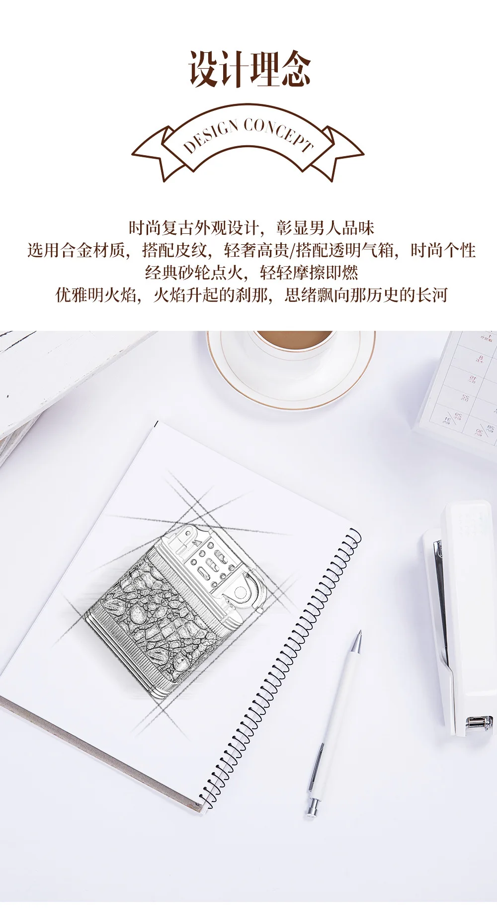 Description Picture 3 of item2024 Transparent Windproof Open Flame Butane Gas Lighter Large Capacity Gas Chamber Grinding Wheel Ignited Inflatable Lighters