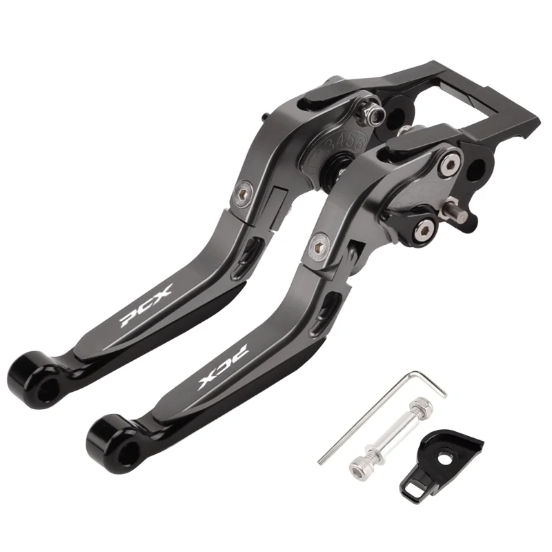 CHEKIS echtes Motorradzubehör für HONDA PCX125 PCX160 ABS-Version spezielle modifizierte Bremshupe mit Feststellfunktion Bremshebel Feststellbremshebel Handbremse verstellbarer Griff faltbarer Dosengriff – Detail 22