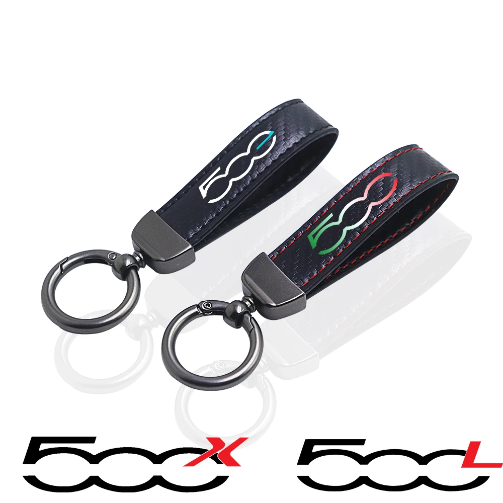 Portachiavi Per Auto Portachiavi In Carbonio Per Fiat 500 500L 500X 500E Accessori Elettrici Abarth
