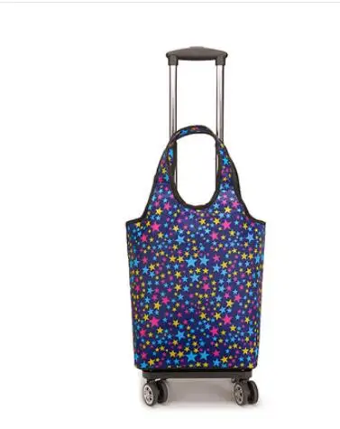 Equipaje de mano con ruedas para mujer, carrito para la compra_voghion.com