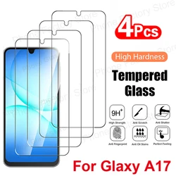 4 - Pack HD Clear Premium Tempered Glass Screen Protector - 4 Pieces (For Galaxy A17)
