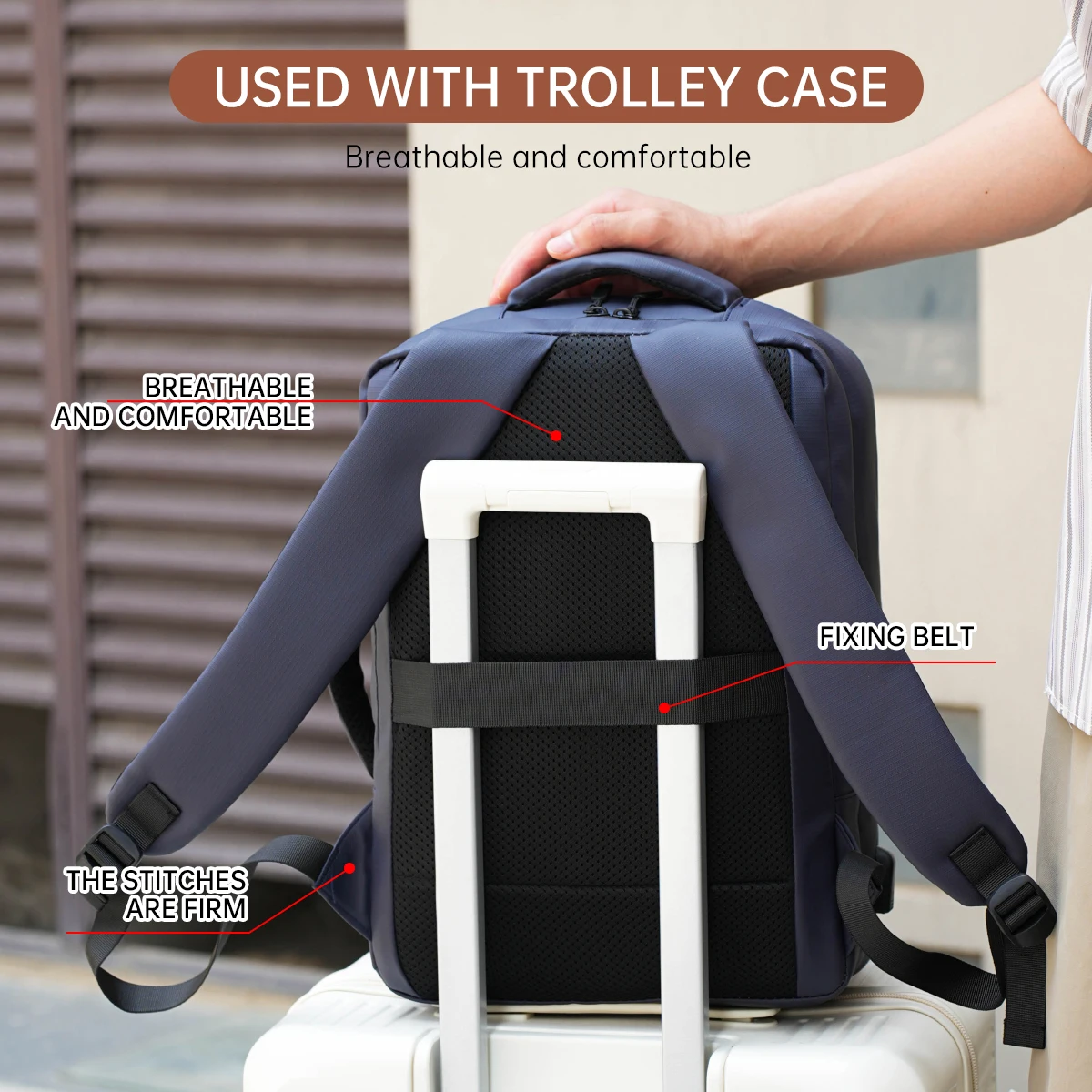 Backpack Computer Backpack Men's Business Commuting Casual Lightweight Large Capacity Travel School Bag Female Student Travel Boarding Conference Computer Bag